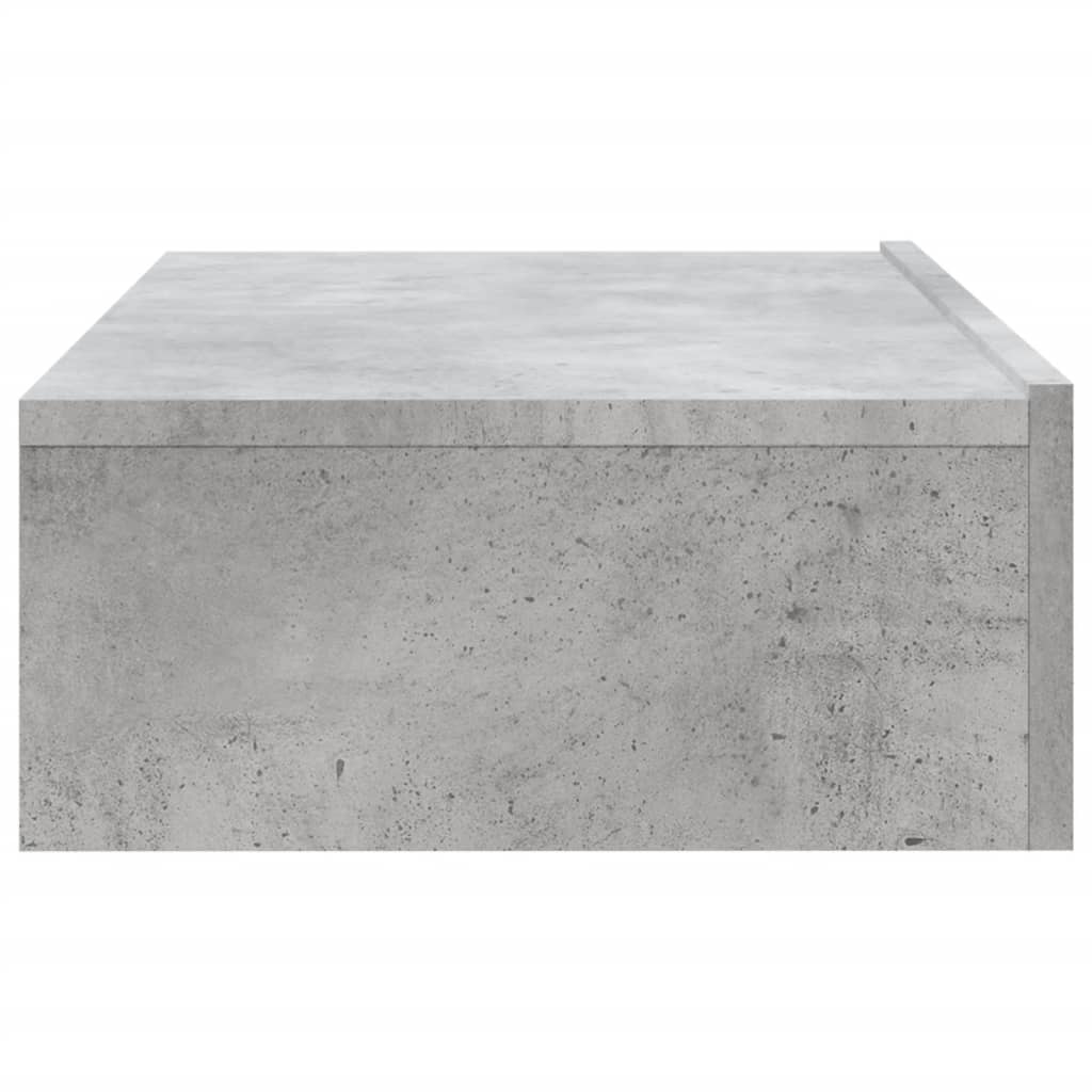 betonszürke TV-szekrény LED-lámpákkal 60x35x15,5 cm