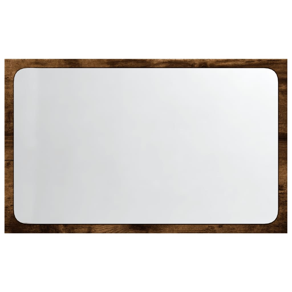 sonoma tölgy szerelt fa LED-es fürdőszobatükör 60 x 8,5 x 38 cm