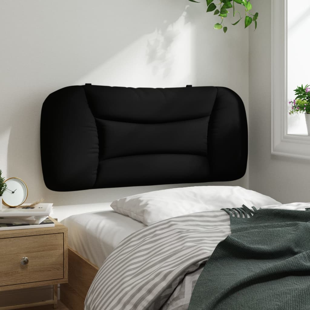fekete szövet fejtámla párna Hvar 90 cm
