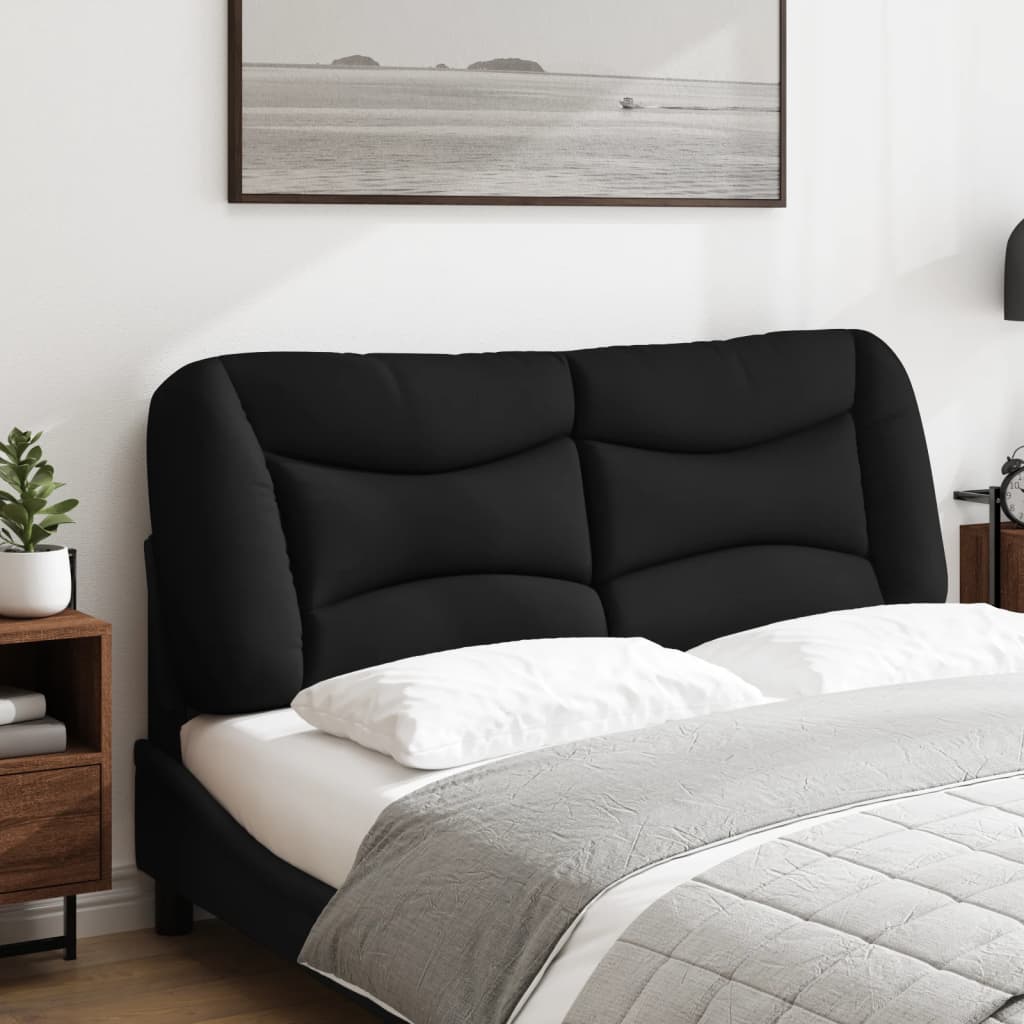 fekete szövet fejtámla párna Hvar 140 cm