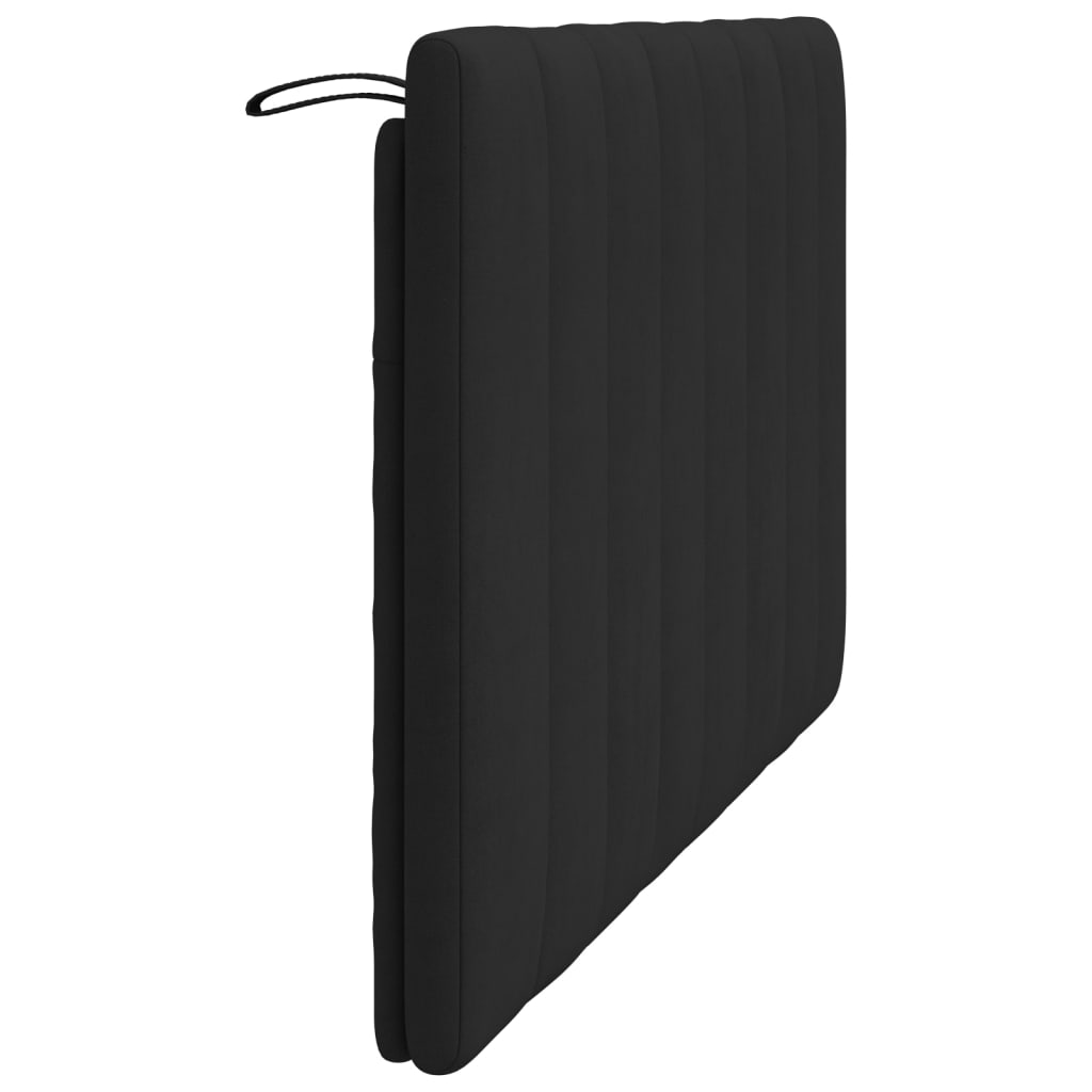 fekete bársony fejtámla párna Hanko 140 cm