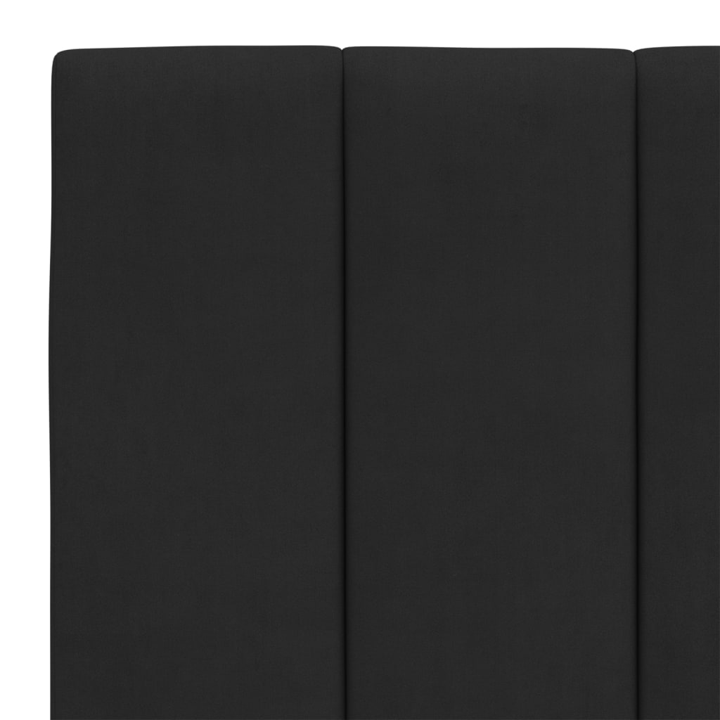 fekete bársony fejtámla párna Hanko 140 cm