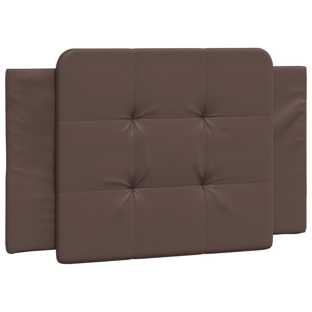 barna műbőr fejtámla párna 80 cm