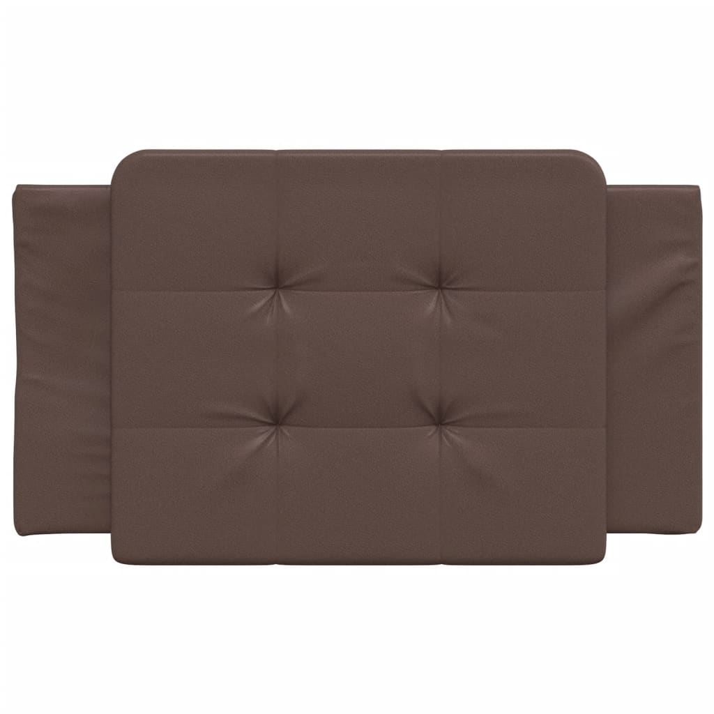 barna műbőr fejtámla párna 80 cm