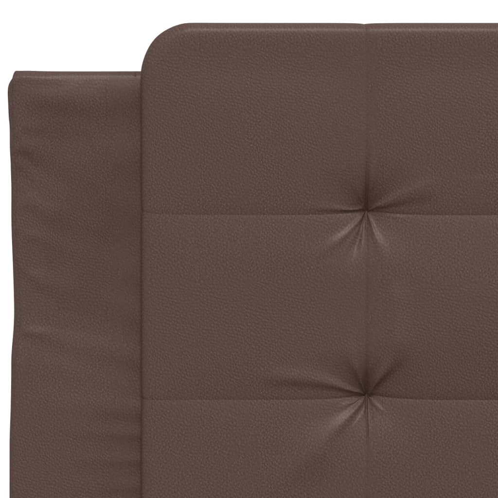 barna műbőr fejtámla párna 80 cm