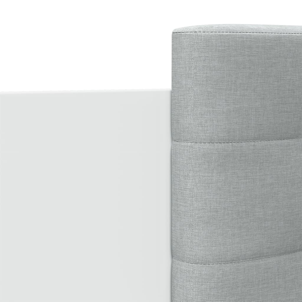 fehér ágykeret fejtámlával és LED-világítással 100 x 200 cm