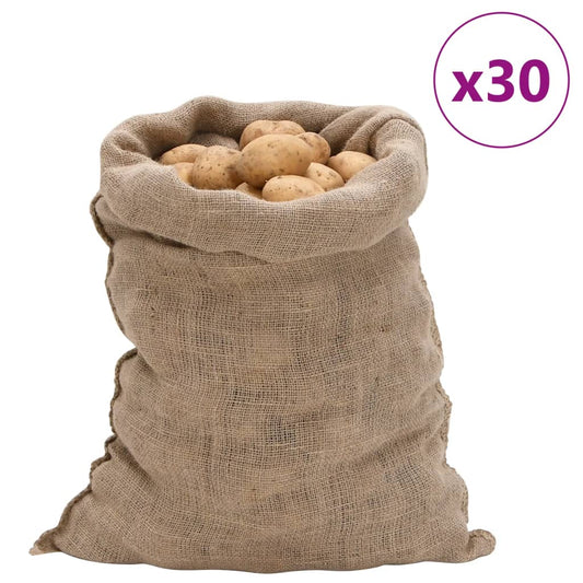 30 db jutazsák 60 x 105 cm 100% juta 220 g/m2