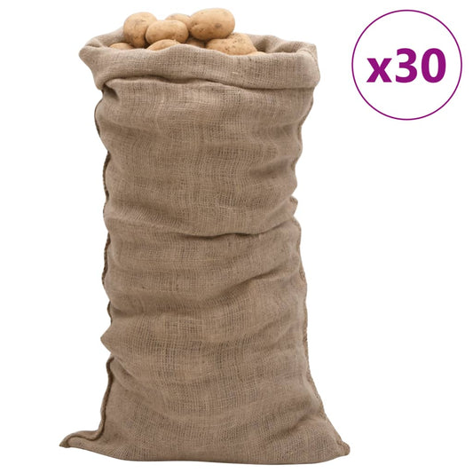30 db jutazsák 65 x 135 cm 100% juta 220 gsm