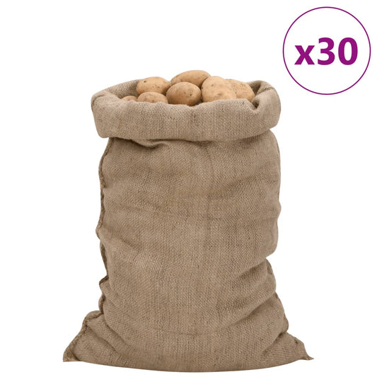 30 db jutazsák 60 x 105 cm 100% juta 340 g/m2