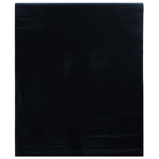 matt fekete PVC statikus ablakfólia 90 x 2000 cm