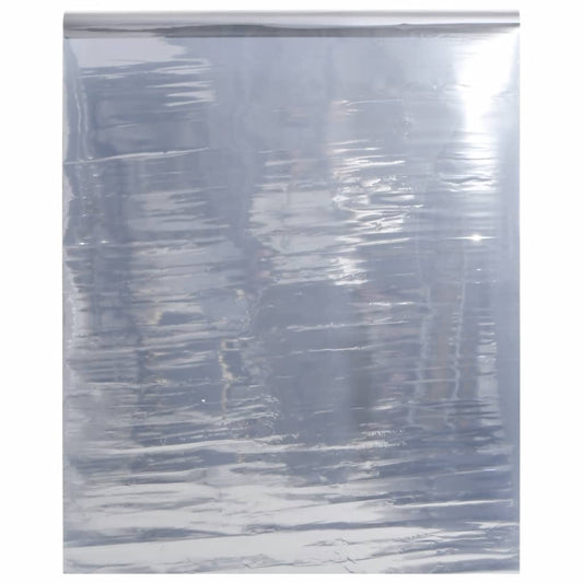 ezüst PVC tükröző statikus napsugárzás elleni fólia 90 x1000 cm