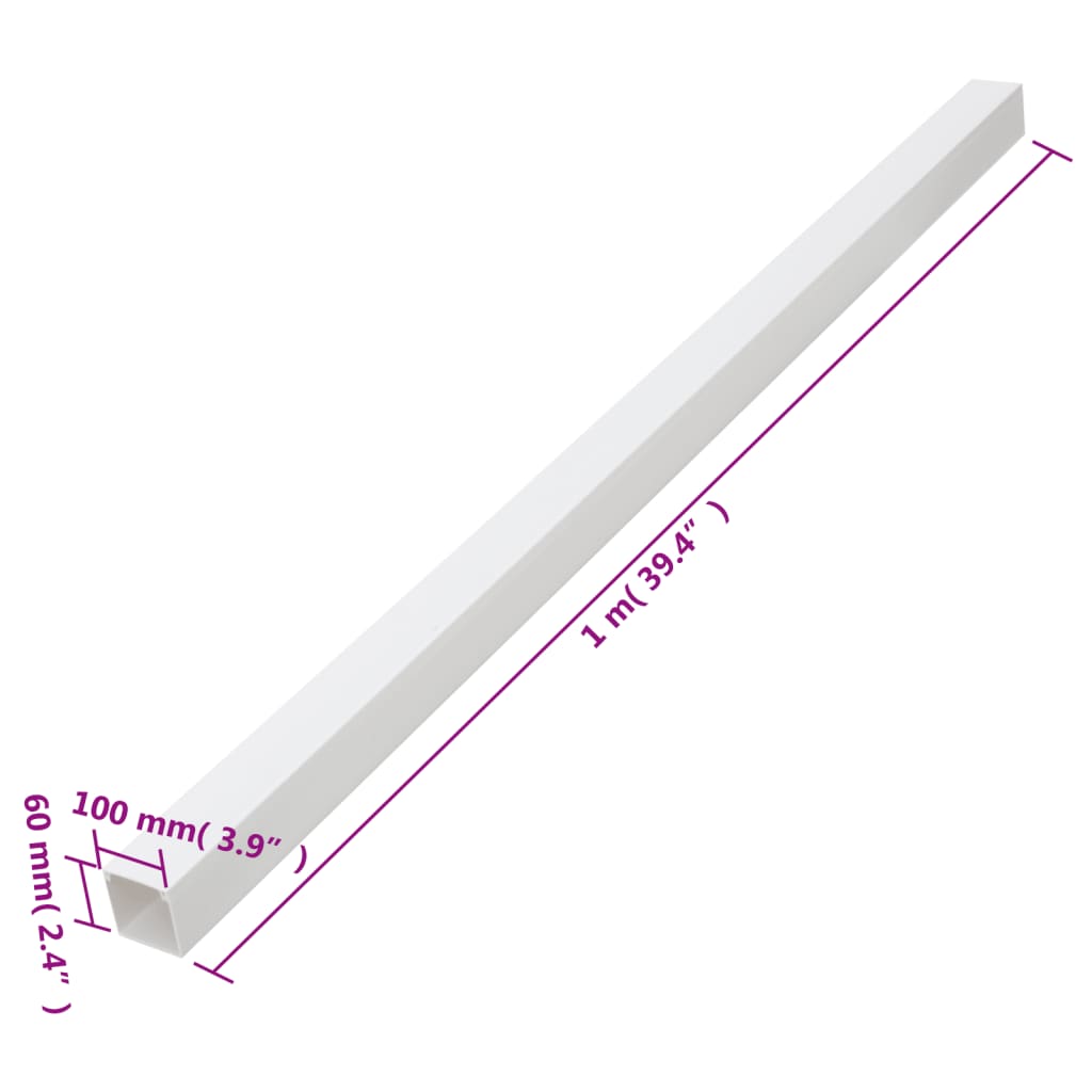 PVC kábelcsatornák 100 x 60 mm 10 m