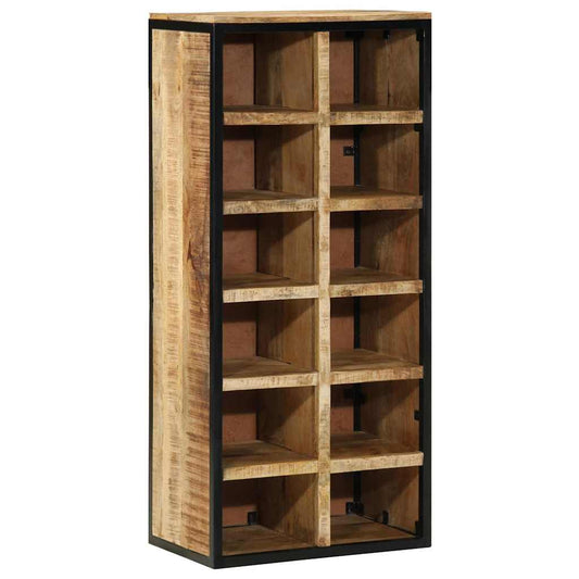 Cipőszekrény tárolóval Barna 50 x 30 x 110 cm Tömör mangófa