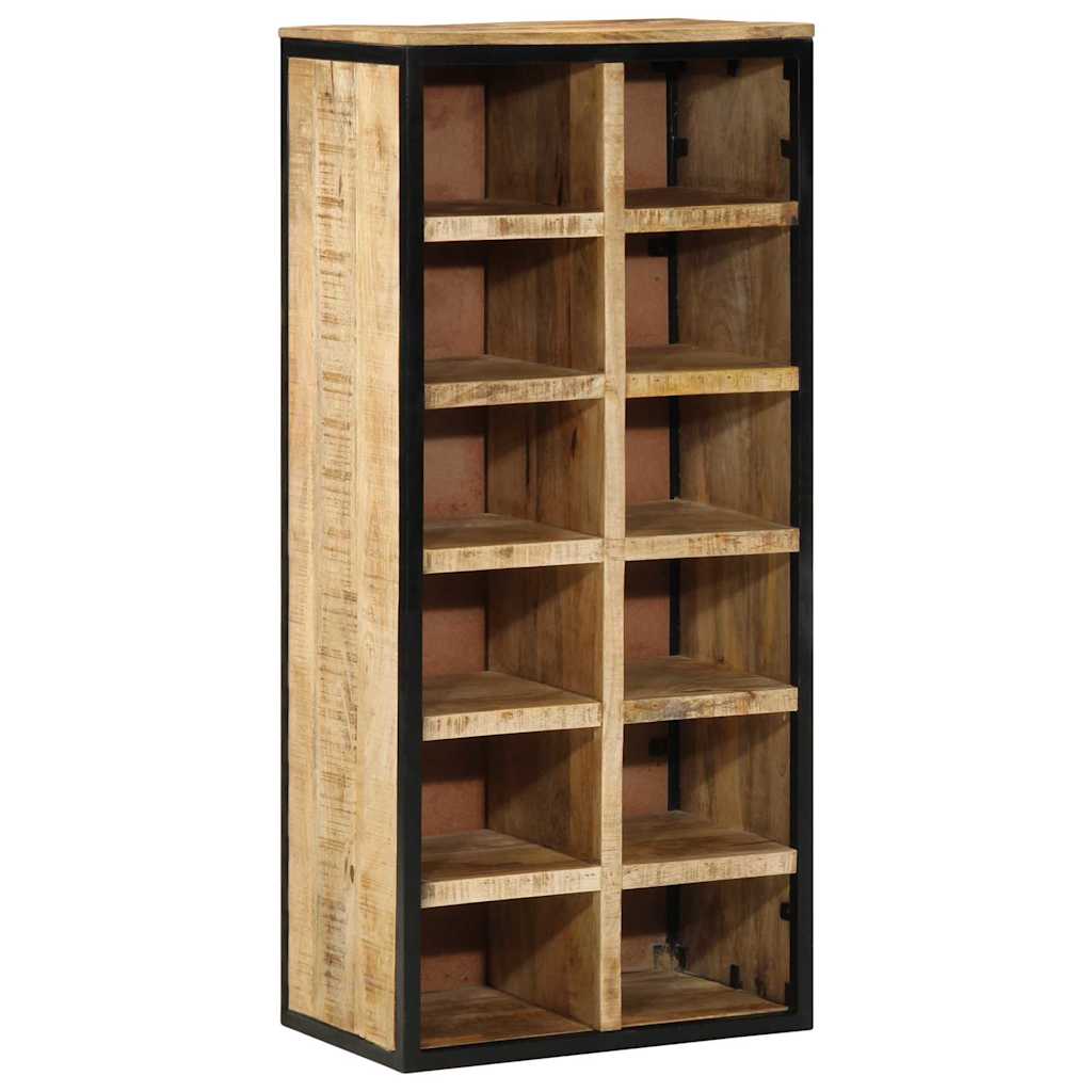 Cipőszekrény tárolóval Barna 50 x 30 x 110 cm Tömör mangófa