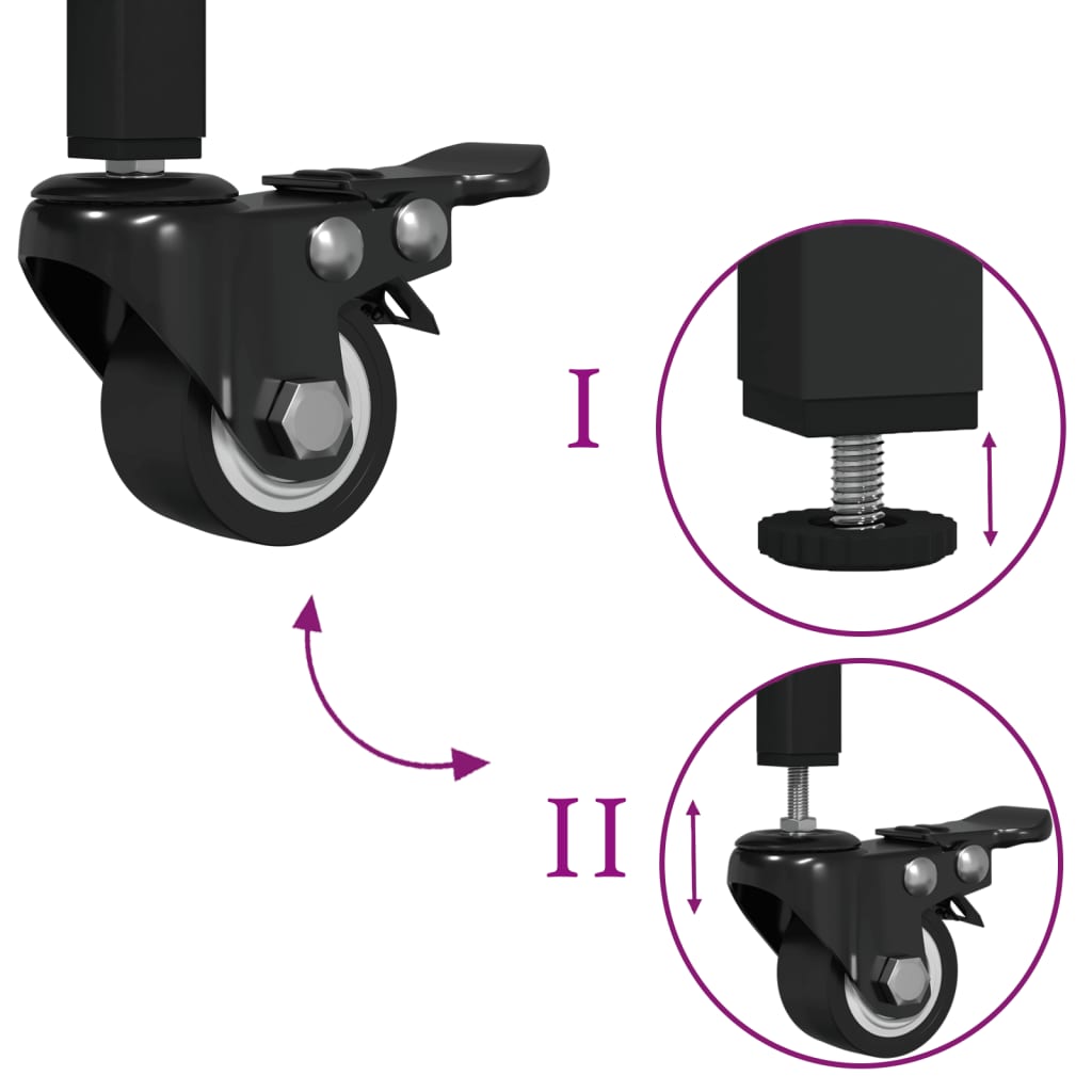 sonoma tölgy színű szerelt fa zsúrkocsi 53x20x76 cm