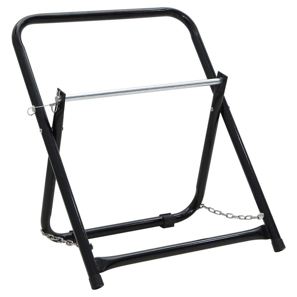 fekete porszórt acél tömlődobos kocsi 48 cm 45 kg