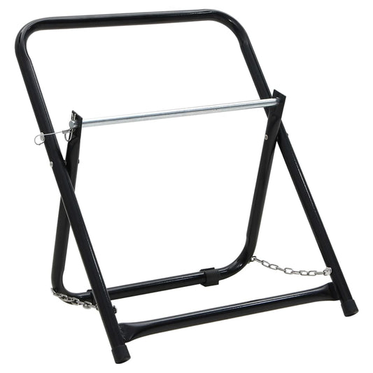 fekete porszórt acél tömlődobos kocsi 48 cm 45 kg