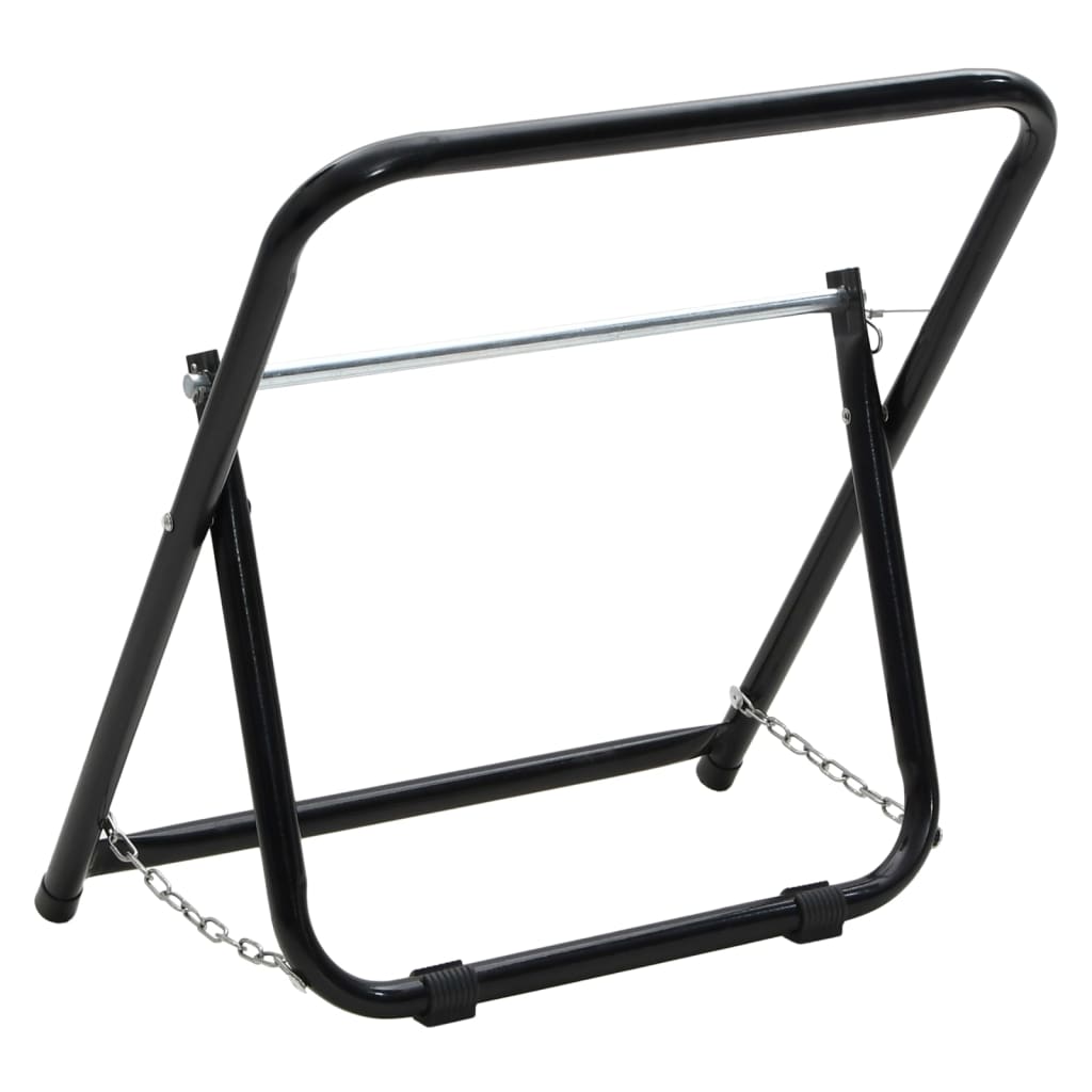 fekete porszórt acél tömlődobos kocsi 48 cm 45 kg