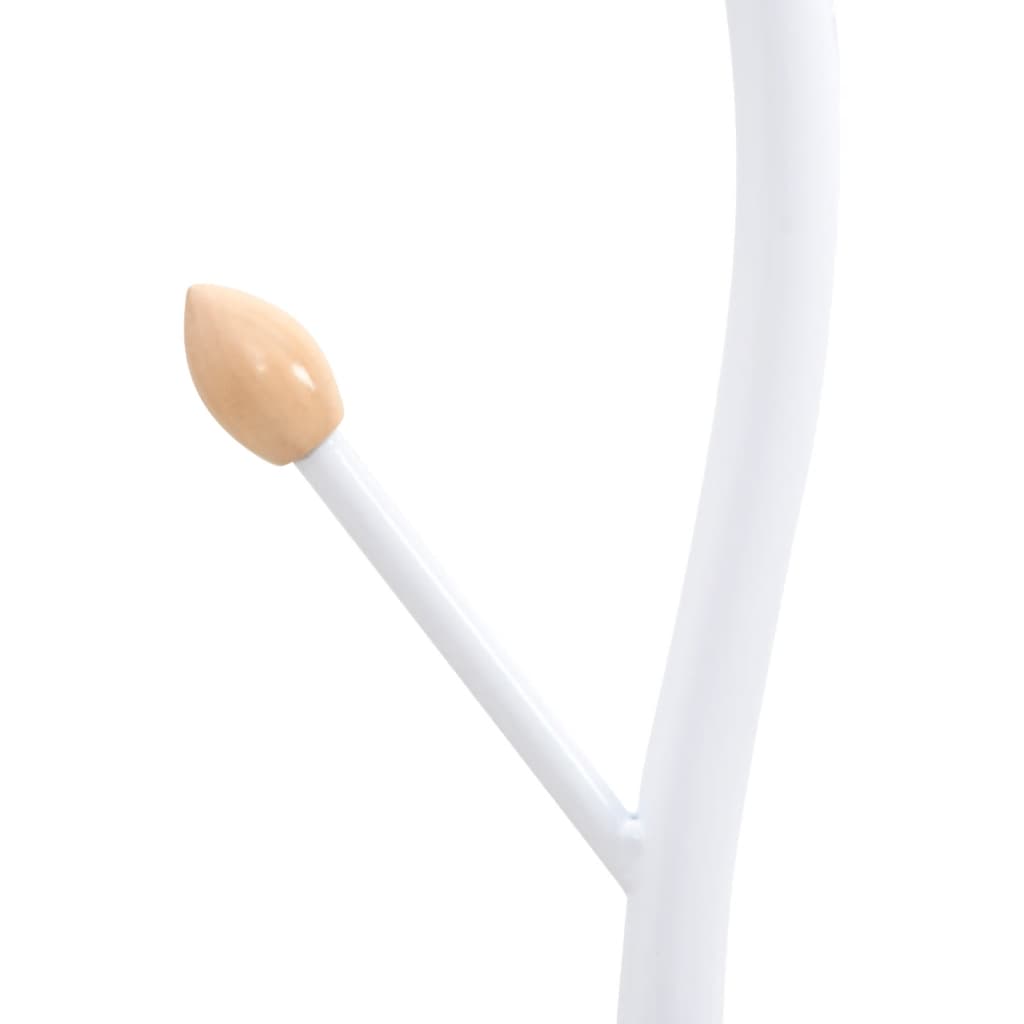 fehér porszórt vas ruhafogas 177 cm