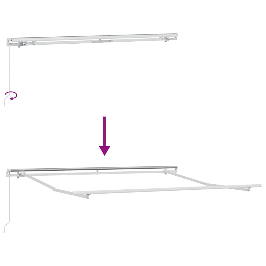 burgundi vörös kézzel kihúzható napellenző 300 x 250 cm