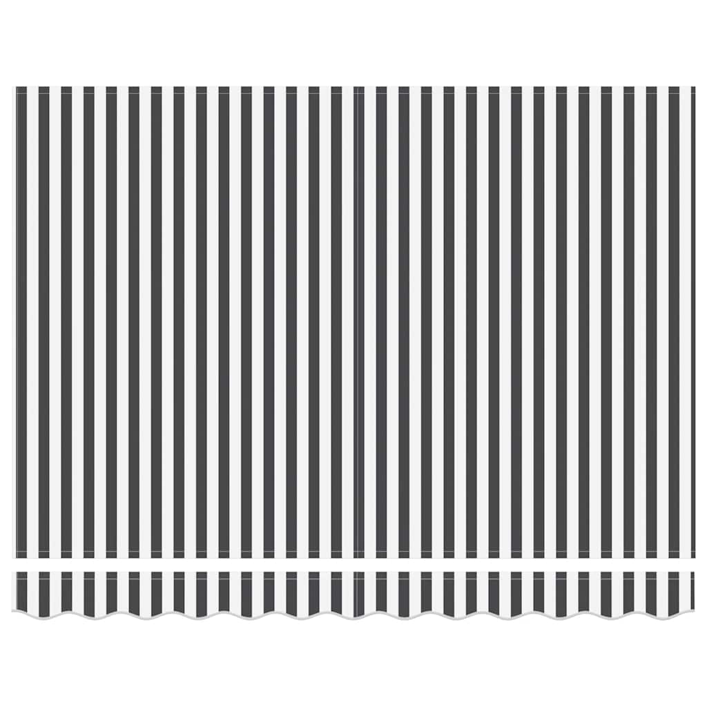 antracitszürke-fehér kézzel kihúzható napellenző 300 x 250 cm