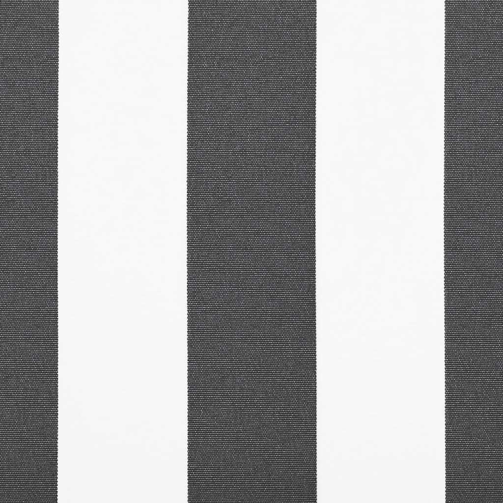 antracitszürke-fehér kézzel kihúzható napellenző 300 x 250 cm