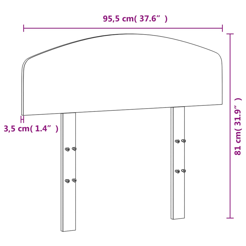 tömör fenyőfa fejtámla 90 cm