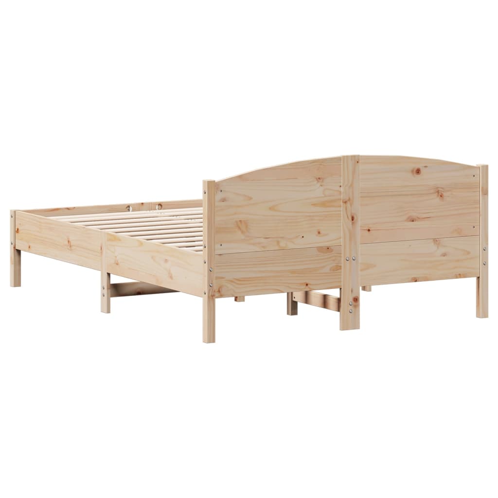 tömör fenyőfa ágy matrac nélkül 135 x 190 cm