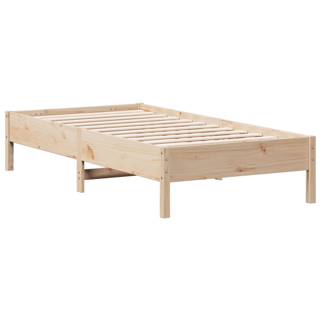 tömör fenyőfa ágy matrac nélkül 75 x 190 cm