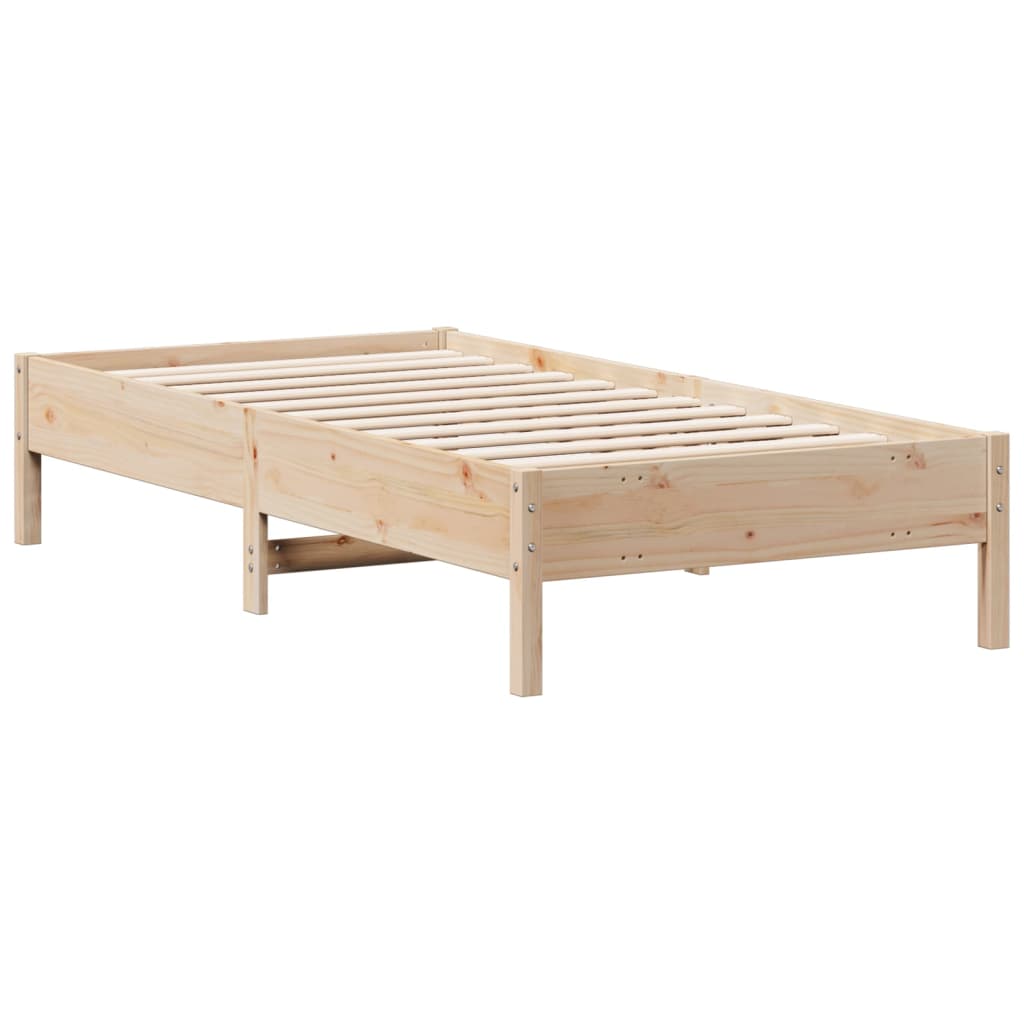 tömör fenyőfa ágy matrac nélkül 75 x 190 cm