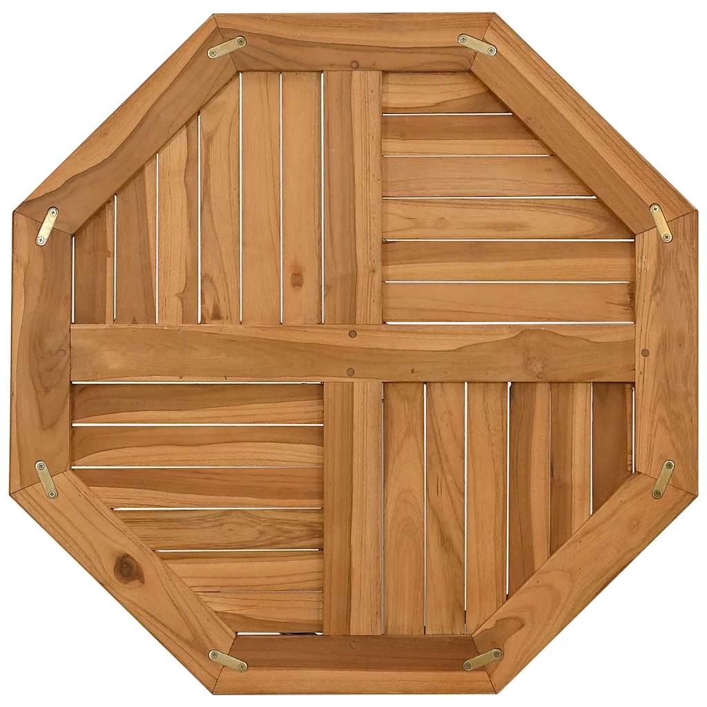 tömör tíkfa nyolcszögletű asztallap 70 x 70 x 2,5 cm