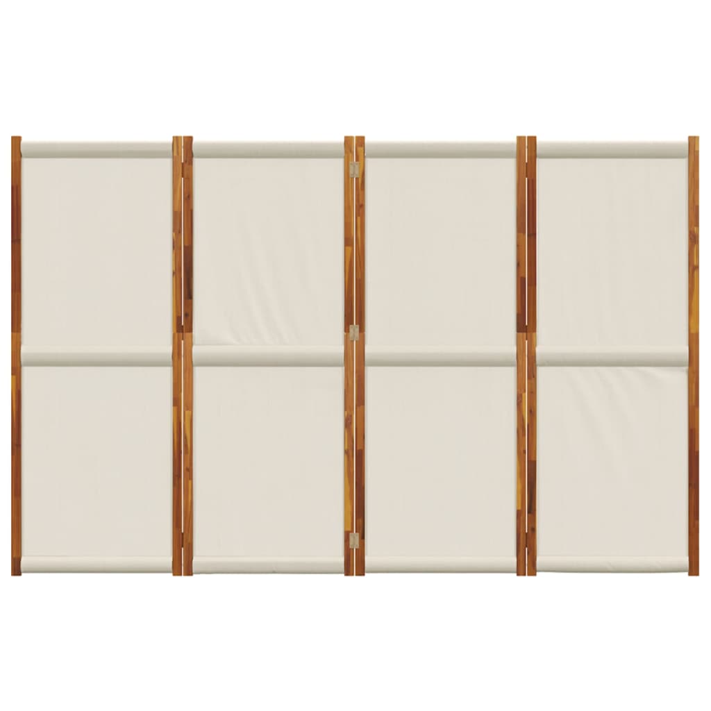 világosszürke 4 paneles térelválasztó 280 x 180 cm