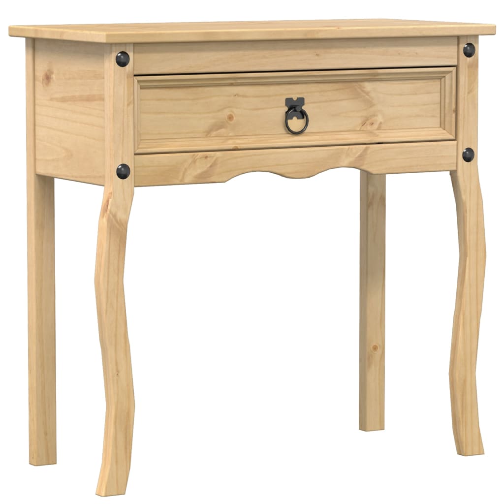 Corona tömör fenyőfa konzolasztal 73 x 35 x 73 cm