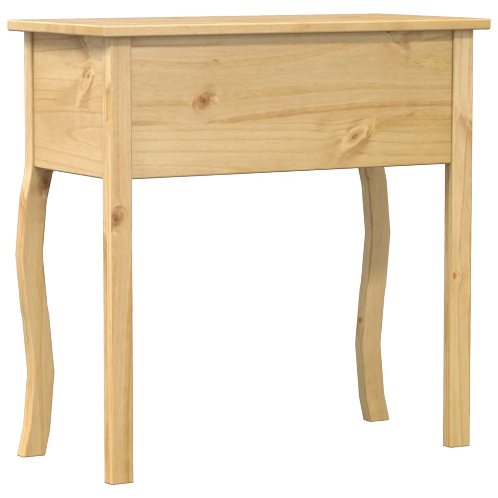 Corona tömör fenyőfa konzolasztal 73 x 35 x 73 cm