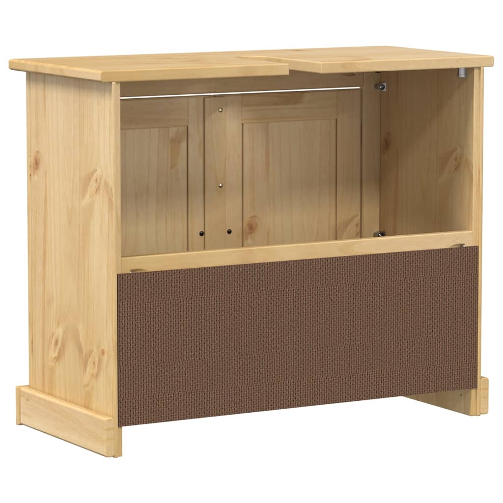 Corona tömör fenyőfa fürdőszobai mosdószekrény 73 x 33 x 60 cm