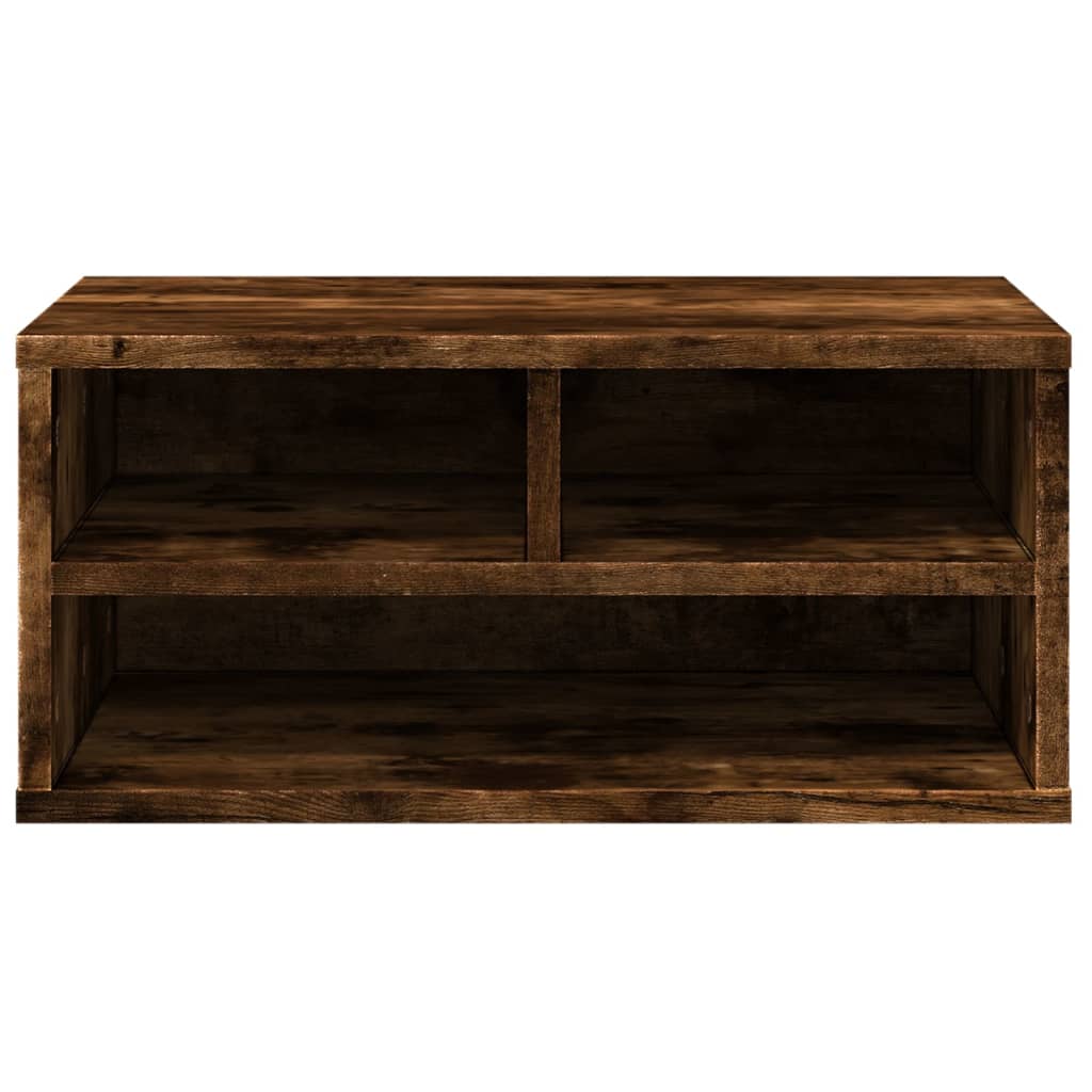 füstös tölgy színű szerelt fa nyomtatóállvány 49 x 40 x 22,5 cm