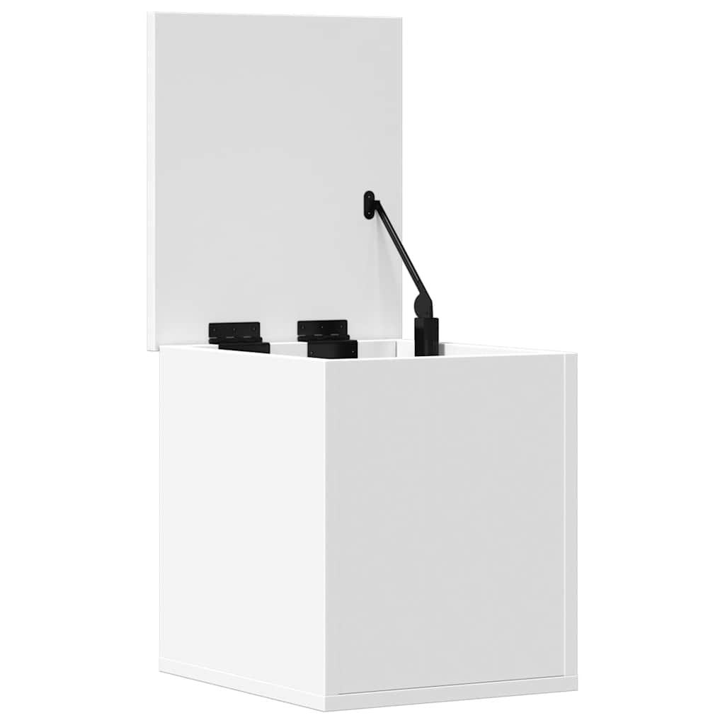 fehér szerelt fa tárolóláda 30 x 35 x 35 cm