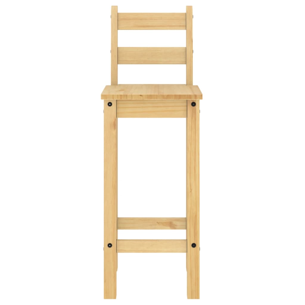 2 db tömör fenyőfa bárszék