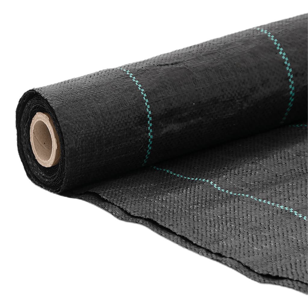 fekete PP talajtakaró membrán 1x25 m
