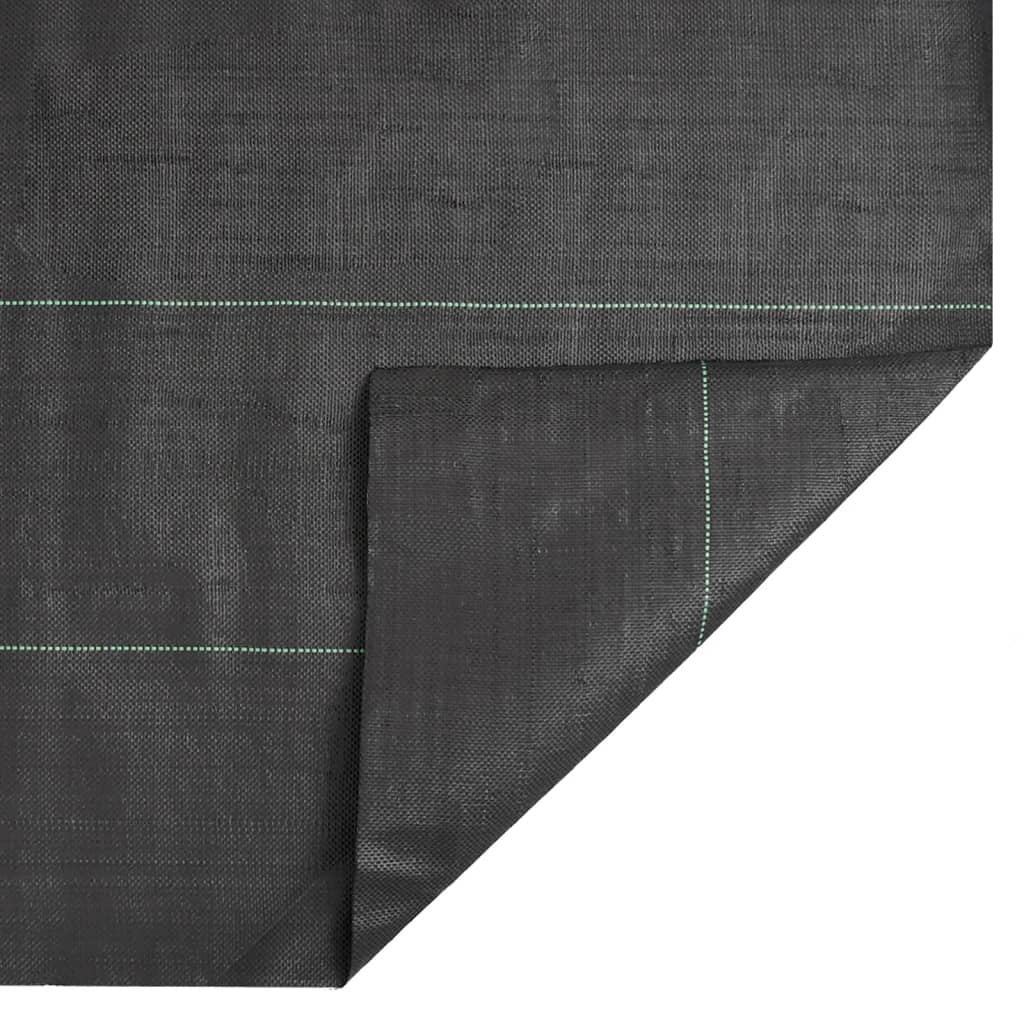 fekete PP talajtakaró membrán 1x25 m