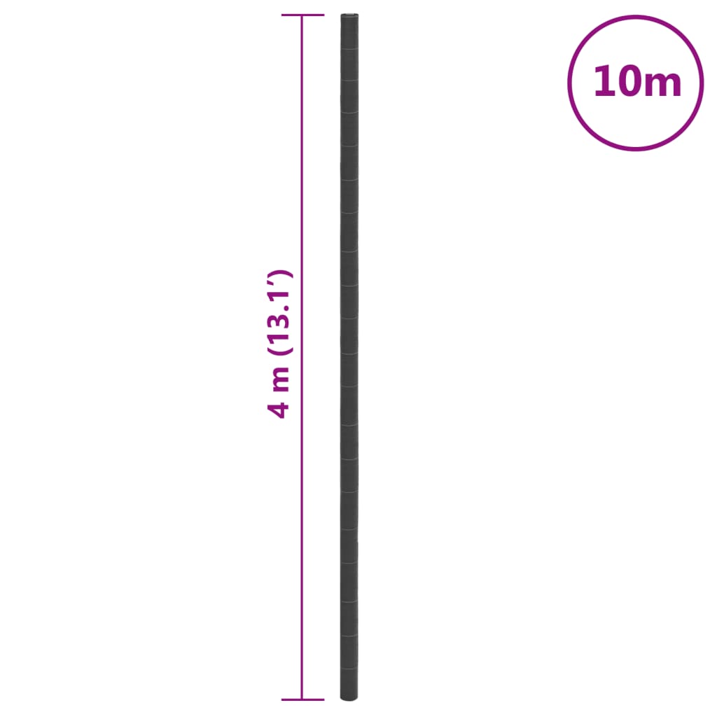 fekete PP talajtakaró membrán 4x10 m