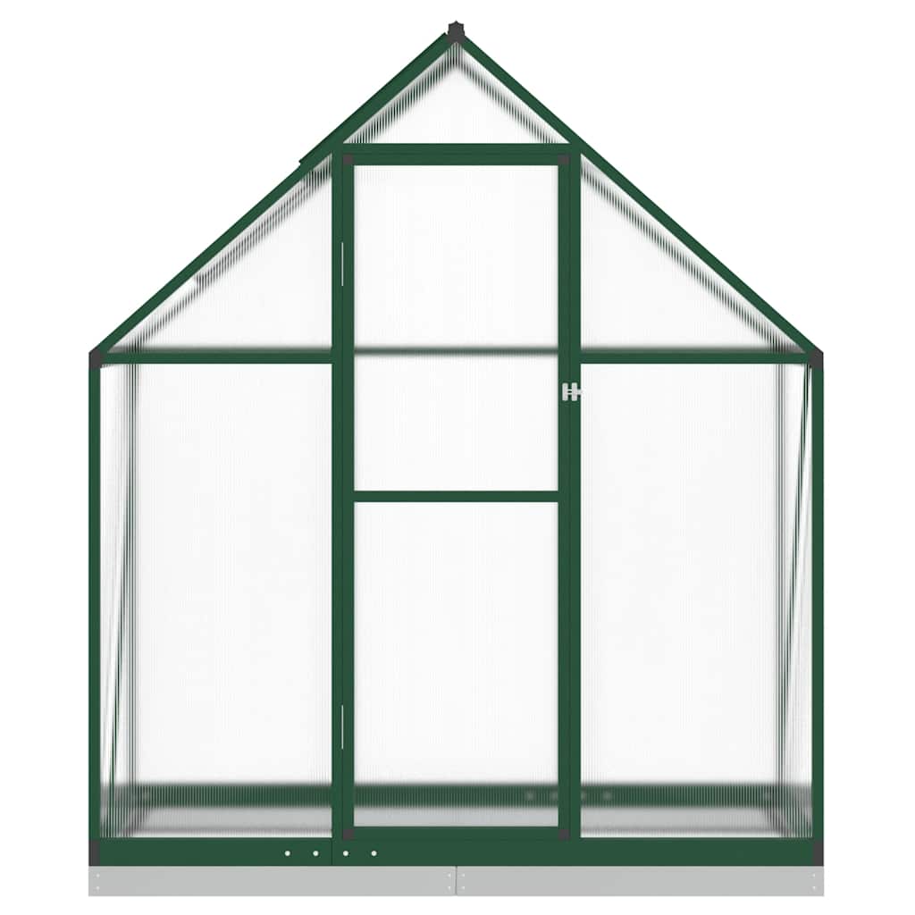 zöld alumínium melegház alapvázzal 169 x 58 x 202 cm