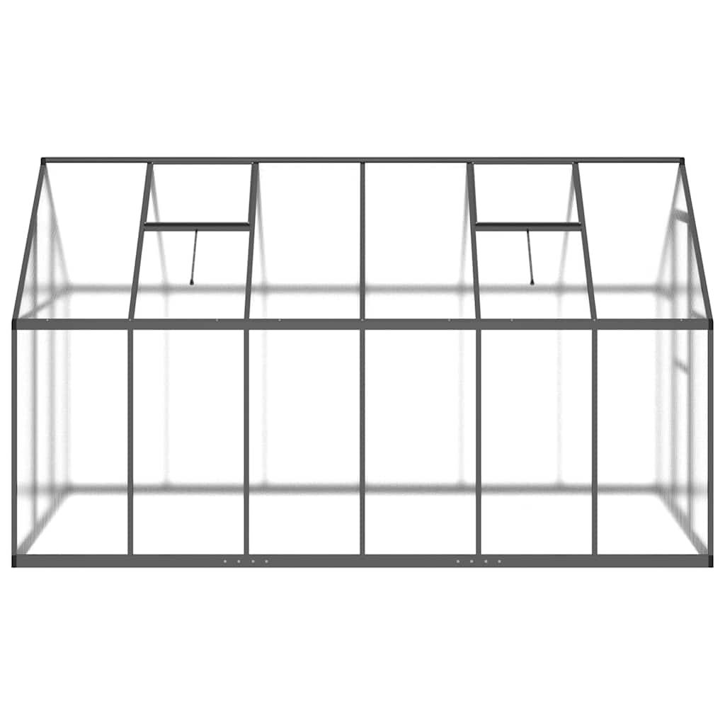 antracitszürke alumínium melegház alapvázzal 334x169x195 cm
