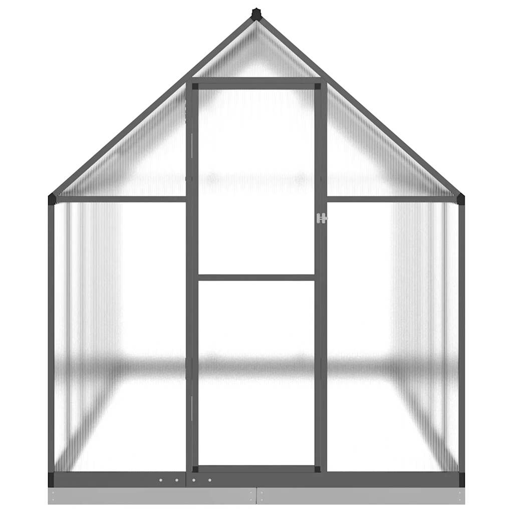 antracitszürke alumínium melegház alapvázzal 334x169x202 cm