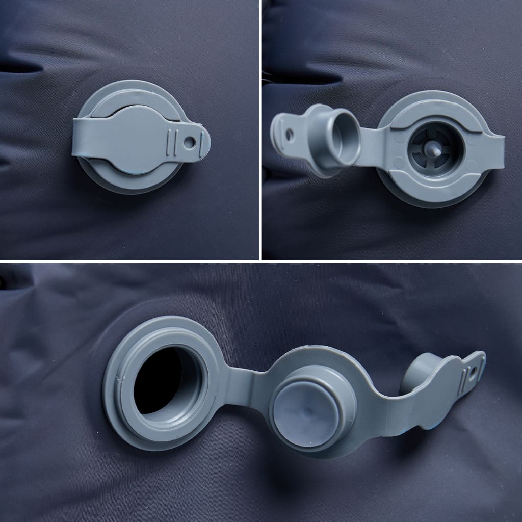 1 személyes szürke felfújható kempingmatrac párnával