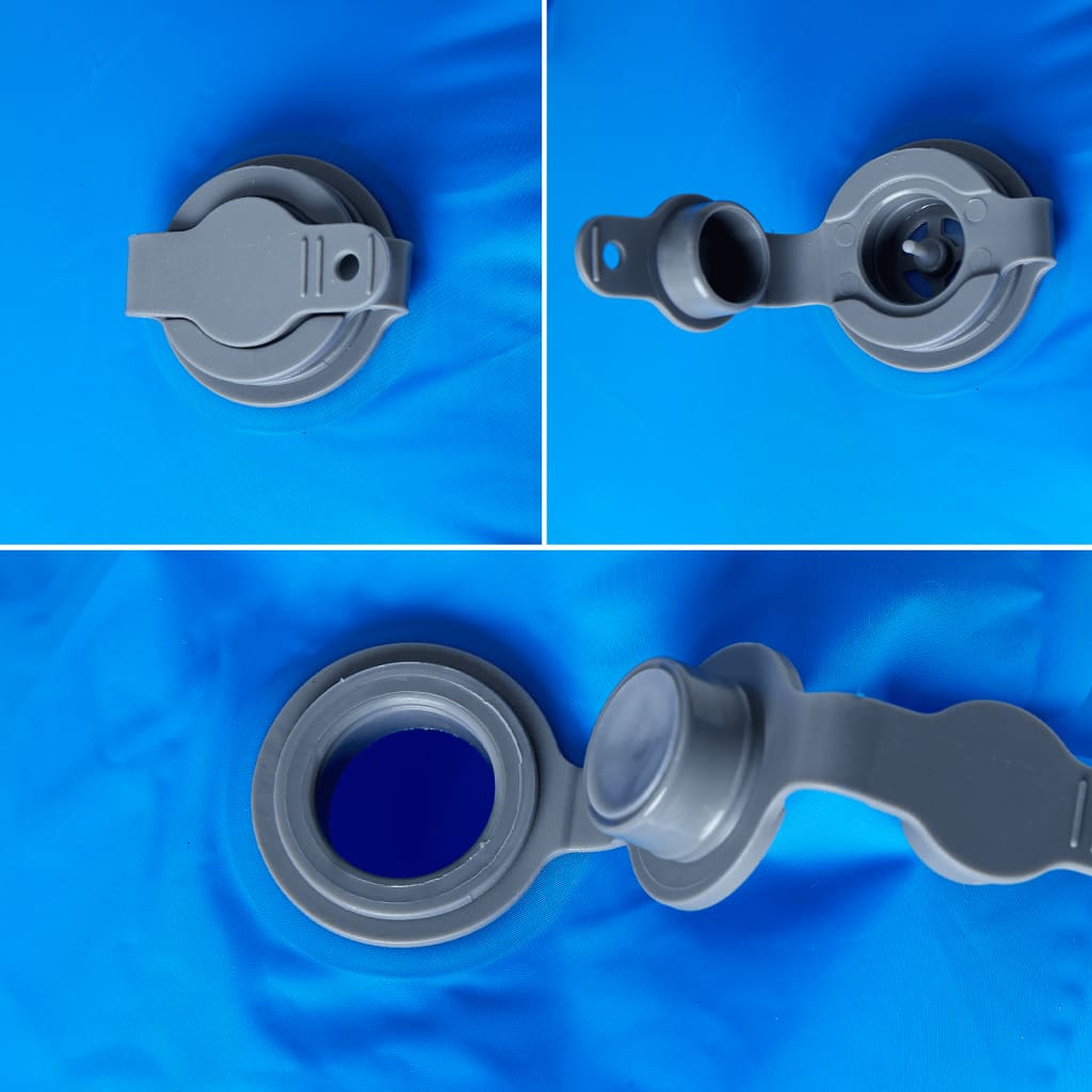 1 személyes kék felfújható kempingmatrac párnával