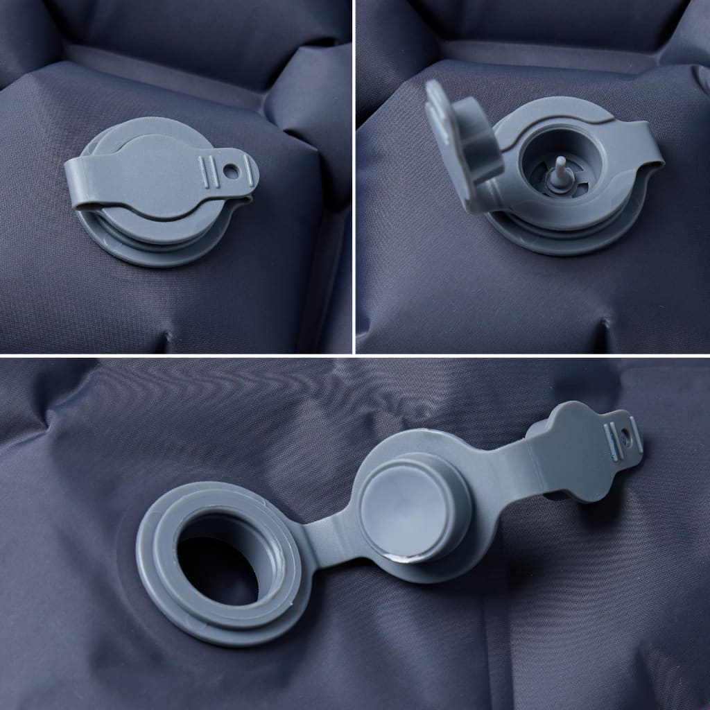 1 személyes szürke felfújható kempingmatrac 190 x 58 x 6 cm