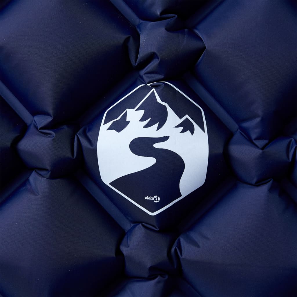 1 személyes tengerészkék felfújható kempingmatrac 190x58x6 cm