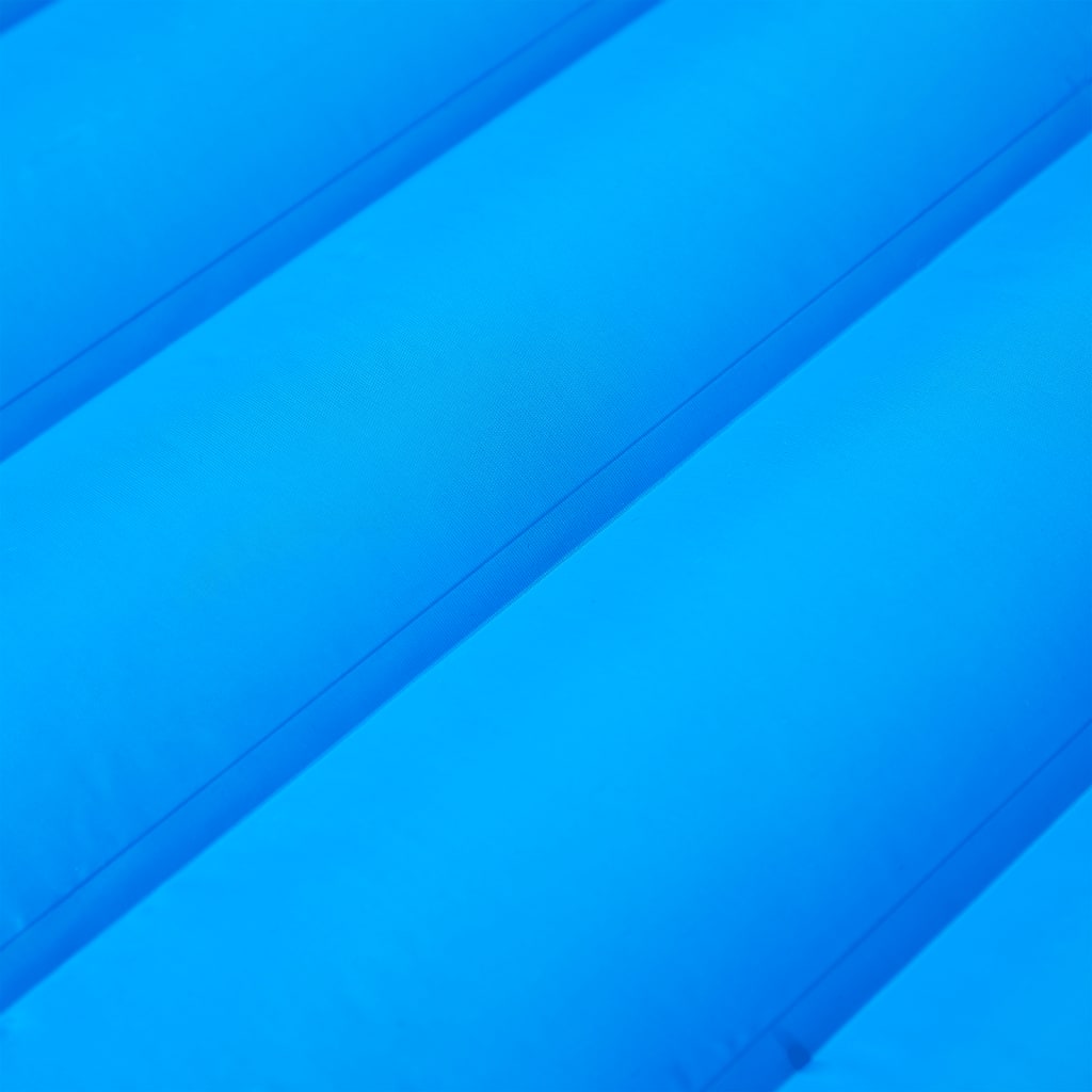 1 személyes kék önfelfújó kempingmatrac párnával