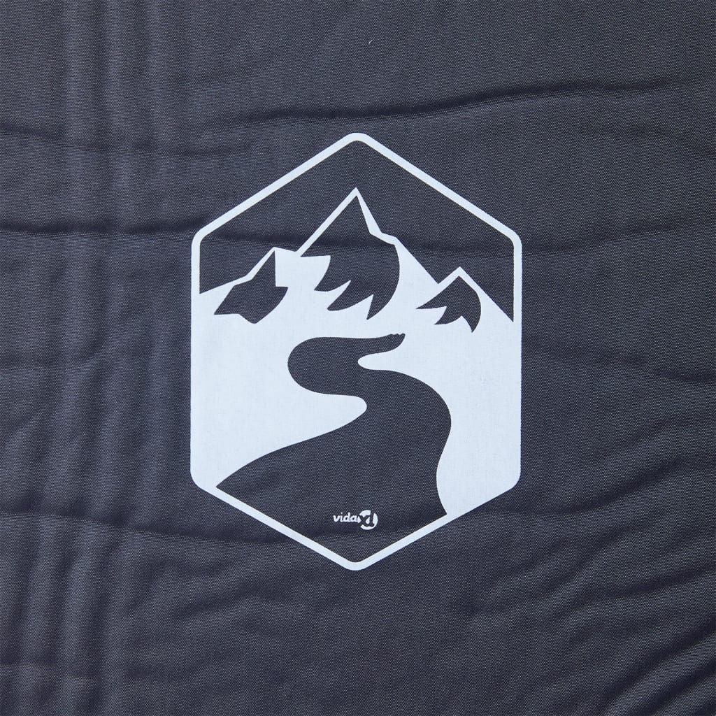 1 személyes szürke önfelfújó kempingmatrac párnával